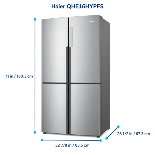 Haier 16.8 Cu. Ft. Quad-Door Refrigerator